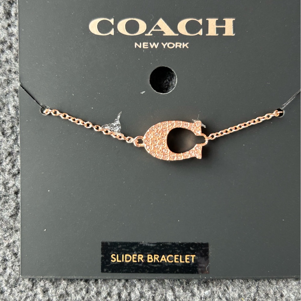 Authentic coach slider bracelet
